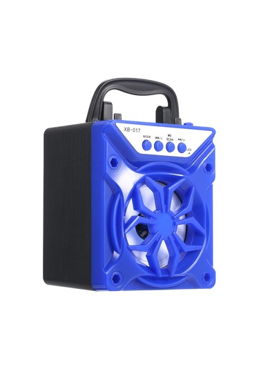 Suofeng Xb-017 Taşınabilir Bluetooth Hoparlör - Tws Kart Desteği İle Subwoofer Kalitesi, Mavi