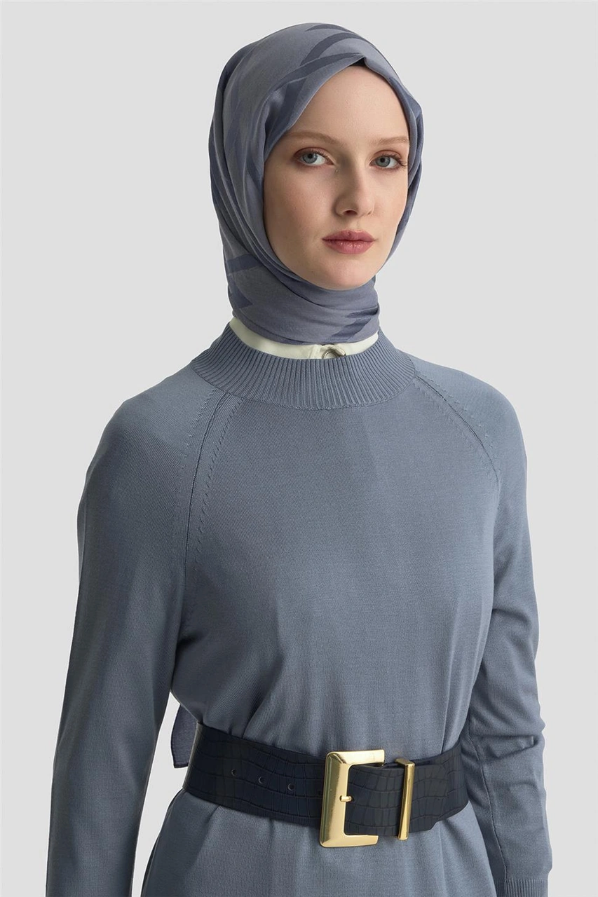 Armine Elbise 25kd7002 İndigo İndigo