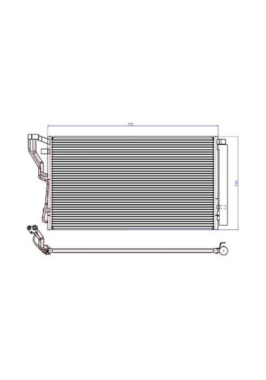 KLIMA RADYATORU KONDANSER SONATA 10- KIA OPTIME 12- 715x382x12 ORIS CHY636012 OEM