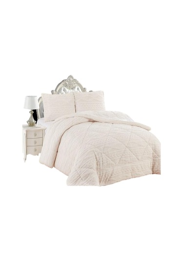 Comfort Yorgan Seti Çift Kişilik Ivy Krem Krem