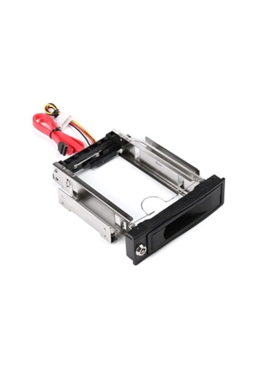 3.5 'ila 5.25 Sabit Sürücü Sıcak Takas Koyu Paslanmaz İç Montaj Braket Adaptörü 3.5 İnç Sata Hdd Çerçeve Kilit Ve Led Siyah Plastik Alüminyum