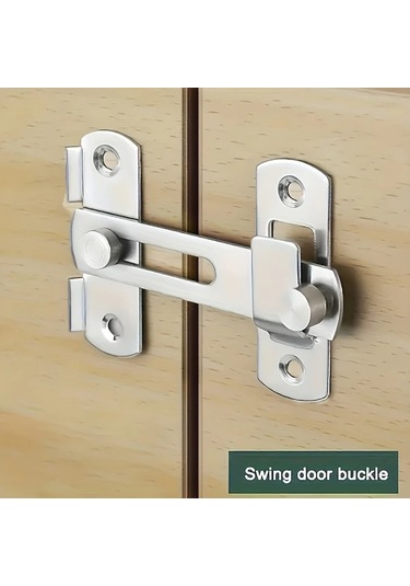 Cordial Paslanmaz Çelik Kapı Kilidi - Ağır Hizmet, 180 Derece Döner Sürgülü, Buton Kontrollü, Güç Gerektirmez, İç/dış Mekan Kullanımı, Dayanıklı