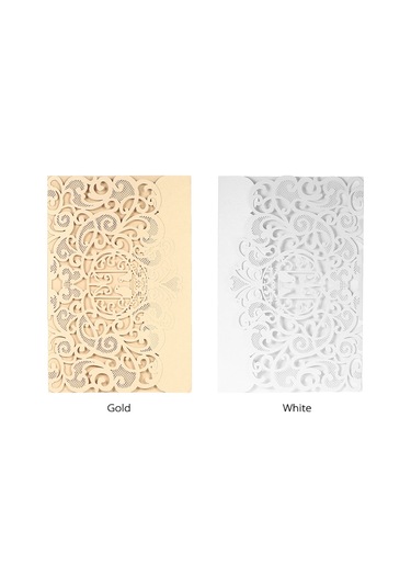 Mufunye 20 Adet/takım Düğün Davetiye Kartı Kapağı İnci Kağıt Lazer Kesim Kuş Desenli Davetiye Kartları Düğün Yıldönümü Malzemeleri--beyaz