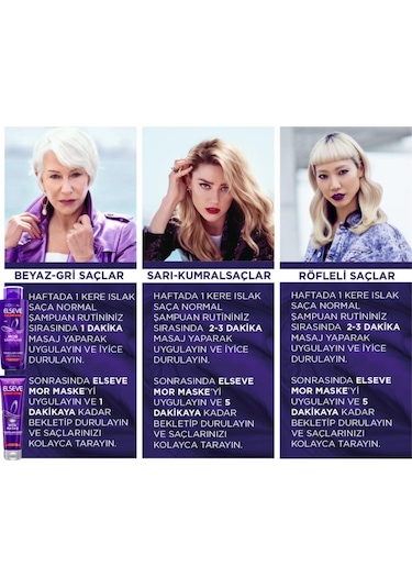 L'Oreal Paris Elseve Turunculaşma Karşıtı Mor Şampuan 2 x 200 ML