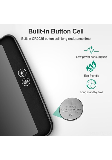 Skycity Siyah 10 İnç Lcd Çizim Tahtası - Göz Koruyucu Renkli Ekran, Bölgesel Silme, Tek Tuşla Tam Temizleme, Çizim Ve Yazma Paneli