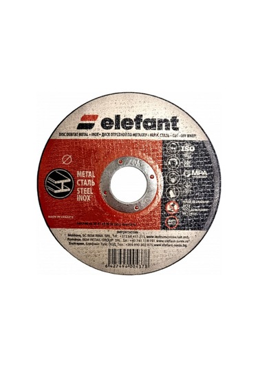 Metal+paslanmaz Çelik İçin Aşındırıcı Disk 115 1.2 22.23