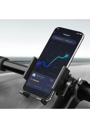 Springsun Hızlı Çıkarılabilir Bisiklet Telefon Tutucu - Titreme Önleyici Alüminyum Ve Silikon