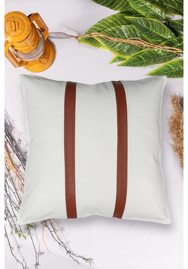 Premium Çift Taraflı Taba Beyaz Deri Kırlent Kılıfı/ev Ve Ofis Için 45x45cm Kırlent Kılıfı Çok Renkli