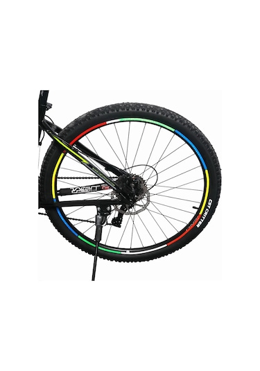 Mavi 1 Adet-bisiklet Etiket Bisiklet Gece Sürüş Lastiği Mtb Aksesuarları Renkli Işık Bisiklet Vücut Dekorasyon Çıkartmaları Aksesuarları Spor Çok Renkli