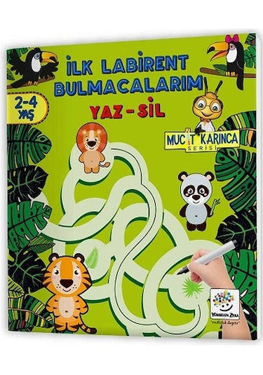 2-4 Yaş Mucit Karınca Yaz-Sil Kitaplar-2