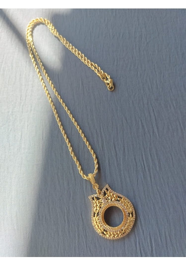 22aya Kaplama Çeyrek Gram Uyumlu 60cm Kolye 3mm Hatalt Zincir Altın