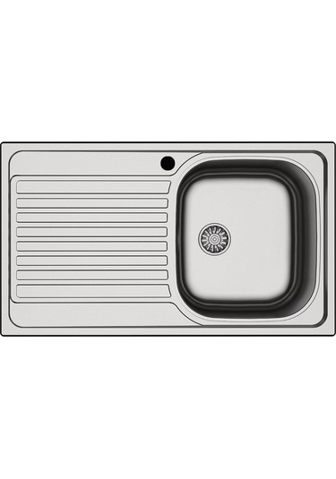 Hafele Capua 1 Sol Damlalıklı Paslanmaz Çelik Mutfak Eviye Inox 86 x 50 CM