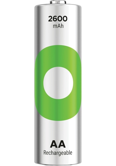 GP ReCyko 2700 Serisi 2600 mAh AA Ni-MH Şarj Edilebilir Kalem Pil 4 x 2'li