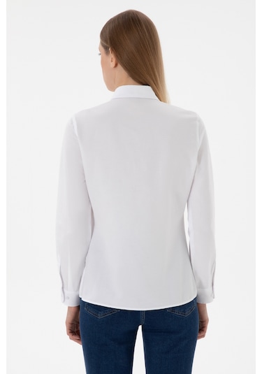U.s. Polo Assn. Kadın Beyaz Gömlek Basic 50307726-vr013 Beyaz