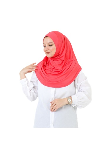 Hazır Giyim Türban Yumuşak Başörtü Şal - Pembe Pembe