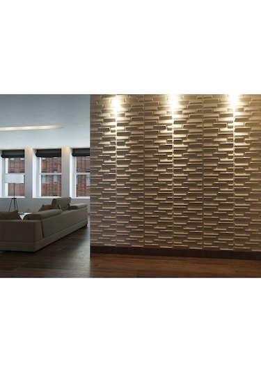 3 Boyutlu Boyanabilir Pvc Duvar Paneli Gold 50-50 Cm 4 Adet-1 Metrekare