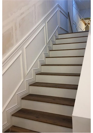 Diecor Dekoratif Boyanabilir 1 Adet 12cm Polistren Süpürgelik Turkuaz Model:xa302