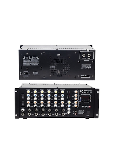 Magıcvoıce Mv-300eu-tr 300 Watt 6 Mik. Girişli Usb Bt-trafolu Mıx