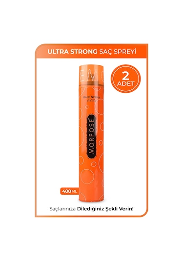 Morfose Ultra Strong Saç Spreyi 2 x 400 ML