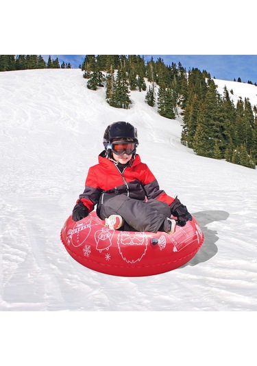 Moveevo "büyük Boy Pvc Kayak Tüpü - Çocuklar Ve Yetişkinler İçin Renkli Kış Eğlencesi" Diğer