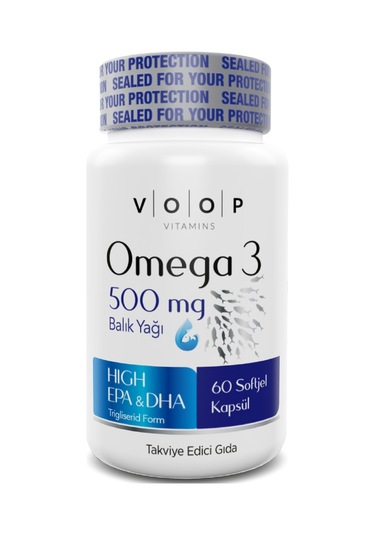 Voop Omega 3 Balık Yağı 500 MG 60 Kapsül