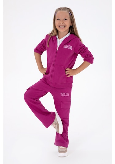 U.s. Polo Assn. Kız Çocuk Fuşya Eşofman Altı 50316892-vr023 Fusya