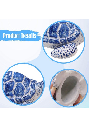 Suntek 2 Adet Kaplumbağa Tuvalet Cıvatası Kapağı Ev Sahili Mavi