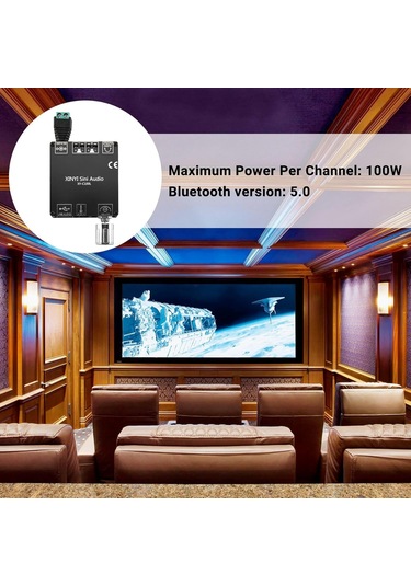 Vkemall Xy-c100l Xınyısiniaudio 100w İkili Sesli 360 Derece Bluetooth Dijital Güç Amfi Kartı