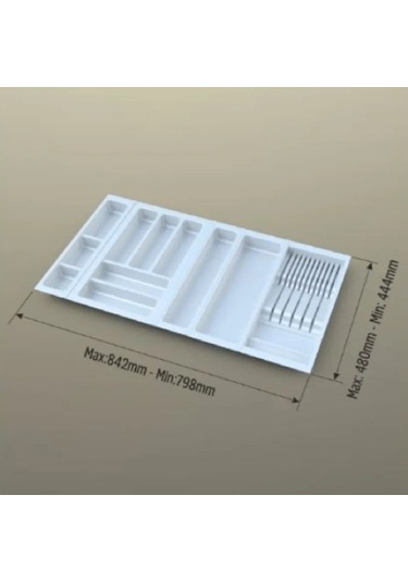 Çekmece İçi Kaşıklık Ve Bıçaklık Beyaz 84x48 Yandan Ve Boydan 4