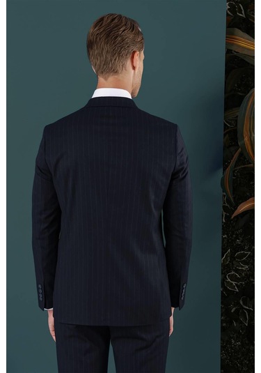 C 652 Slim Fit Lacivert Spor Ceket Lacivert