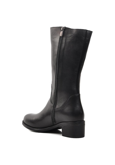 Voyager 9289 Siyah İçi Polarlı Hakiki Deri Kadın Çizme 001
