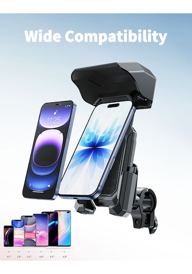Ven-dens Vd-hd030 Premium Bisiklet Telefon Tutucu 360 Dönebilir