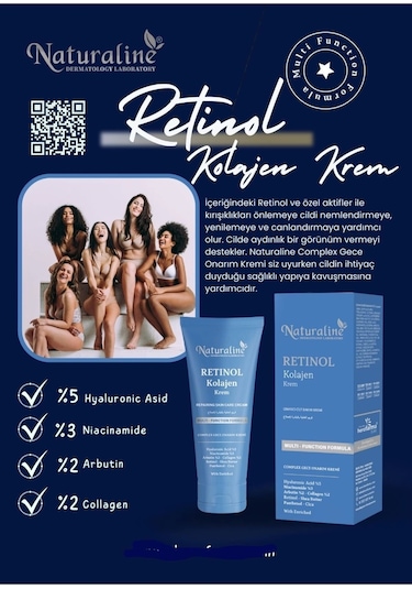 Naturaline Onarıcı Retinol Kolajen Krem 100 ML