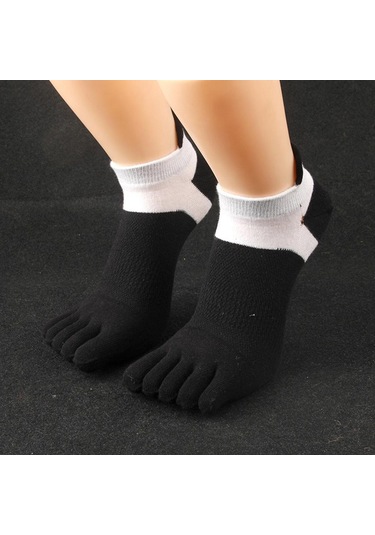 Homyl Erkekler Ve Kadınlar Için Ayak Bileği Çorap Pamuklu Siyah
