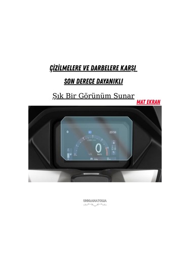 Honda Pcx Dx 2025 Dijital Gösterge Uyumlu Mat Ekran Koruyucu