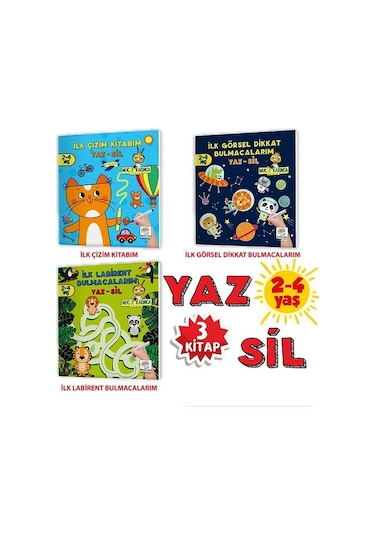2-4 Yaş Mucit Karınca Yaz-Sil Kitaplar-2