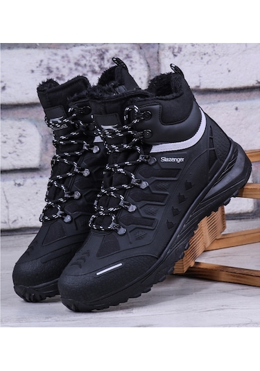 Slazenger Hidra Su Soğuk Dayanıklı Kışlık Erkek Bot Siyah - Siyah