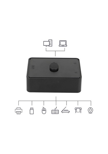 Padalink Usb 3.0 Çift Yönlü Anahtarı - 2 Bilgisayar/1 Cihaz Veya 1 Bilgisayar/2 Cihaz Paylaşımı - Klavye, Fare, Yazıcı, Tarayıcı - 5gb/s Hızlı Transfer - Windows/mac/linux Uyumlu