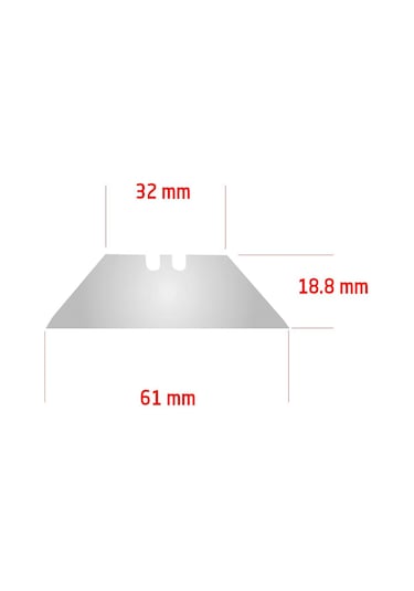 5556 Trapez Tipi Maket Bıçağı Yedeği - 10'lu Paket