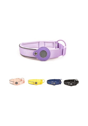 Geeroyoo Yeni Model Hayvan Takip Tasması: Airtag Uyumlu Köpek İzleme Kolyesi, Kayıp Önleyici, Siyah Renk, Boyut S Siyah