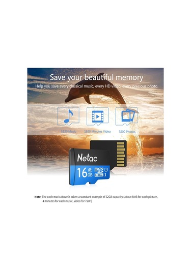 Sones Netac Sürüş Kaydedici Gözetim Kamerası Cep Telefonu Hafıza Kartı, Kapasite: 64 Gb