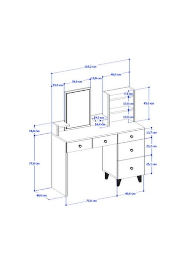 Makyaj Masası 1 - Atlas Çam
