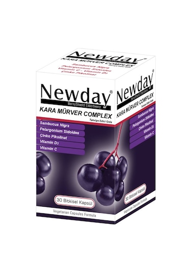 Newday Kara Mürver Complex 30 Kapsül