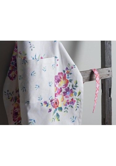 Fastbuy Uzun Bağlı, Ayarlanabilir Boyunlu Pamuklu Mutfak Önlüğü - 16 - Gül Bahçesi Renkli Kadınlar İçin Diğer