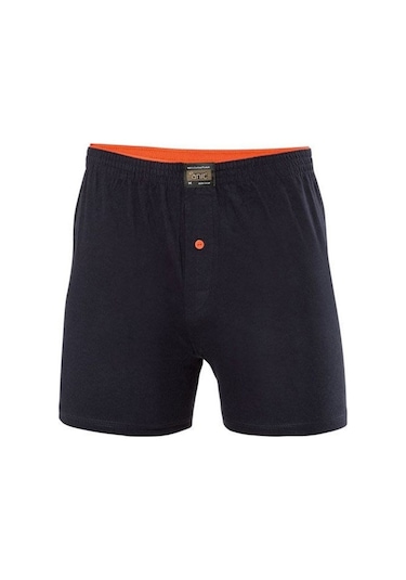 3 Adet %100 Pamuk Düğmeli Erkek Boxer Şort Paçalı Külot Don