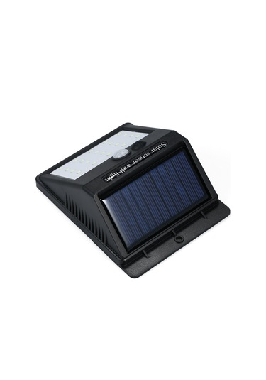 Ranyeek Solar Güneş Panelli Pır Hareket Sensörlü Led Duvar Lambası - 20 Led 6000k Beyaz Işık, Ip65 Su Geçirmez, Bahçe/ev Cephesi Aydınlatması 2 Farklı Tasarımdan Rastgele Gönderilir Siyah