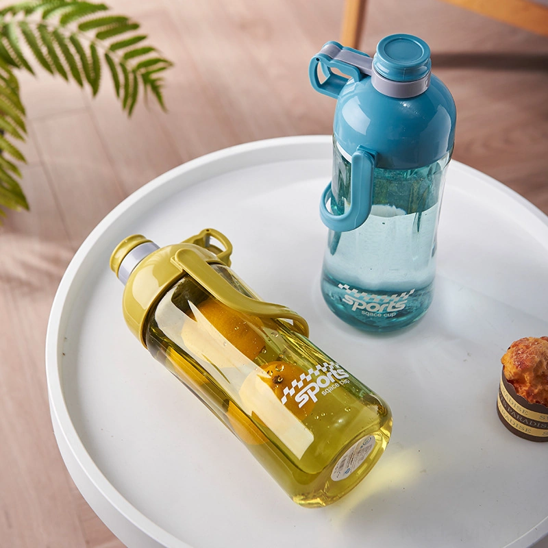 Moveevo Yeşil Spor Su Bardağı 1420ml - Taşınabilir El Tutulu Plastik Kettle, Outdoor, Egzersiz Ve Öğrenci Kullanıma Uygun Çok Renkli