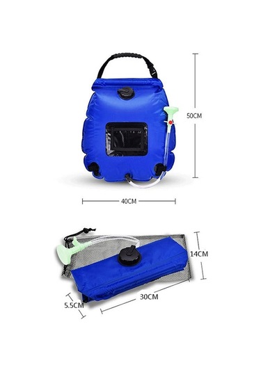 Aotu At6628 20l Outdoor Güneş Isıtmalı Duş Çantası Haki