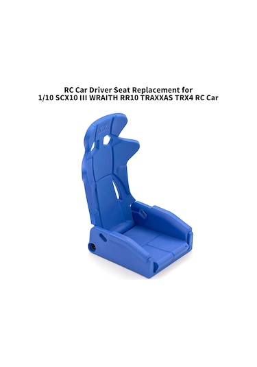 Yaozixa Rc Araba Sürücü Koltuğu, Plastik Malzeme, Mavi Renk, 1/10 Tırmanma Arabaları İçin Scx10 Iıı, Wraıth Rr10, Trx4 Uyumlu