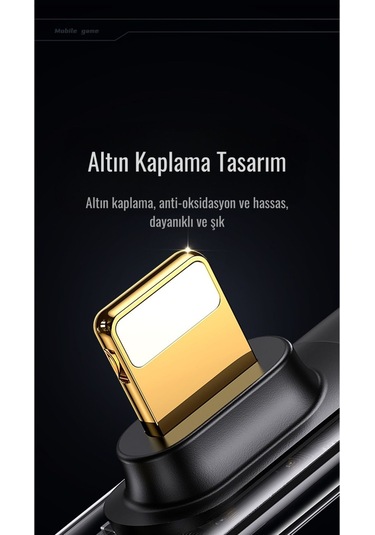 Usams Sj583 20w Lightning To Type-c Dirsek Hızlı Şarj Ve Veri Kablosu 1.2m Şeffaf Siyah